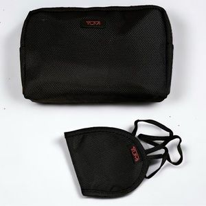 NWOT Tumi small cosmetic bag and Eye mask designed for Delta.